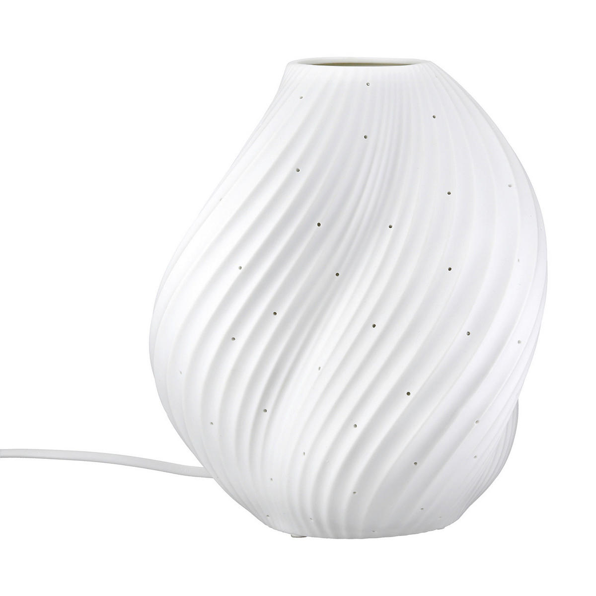 TISCHLEUCHTE Swing   - Weiß, Basics, Keramik (20/23/20cm)