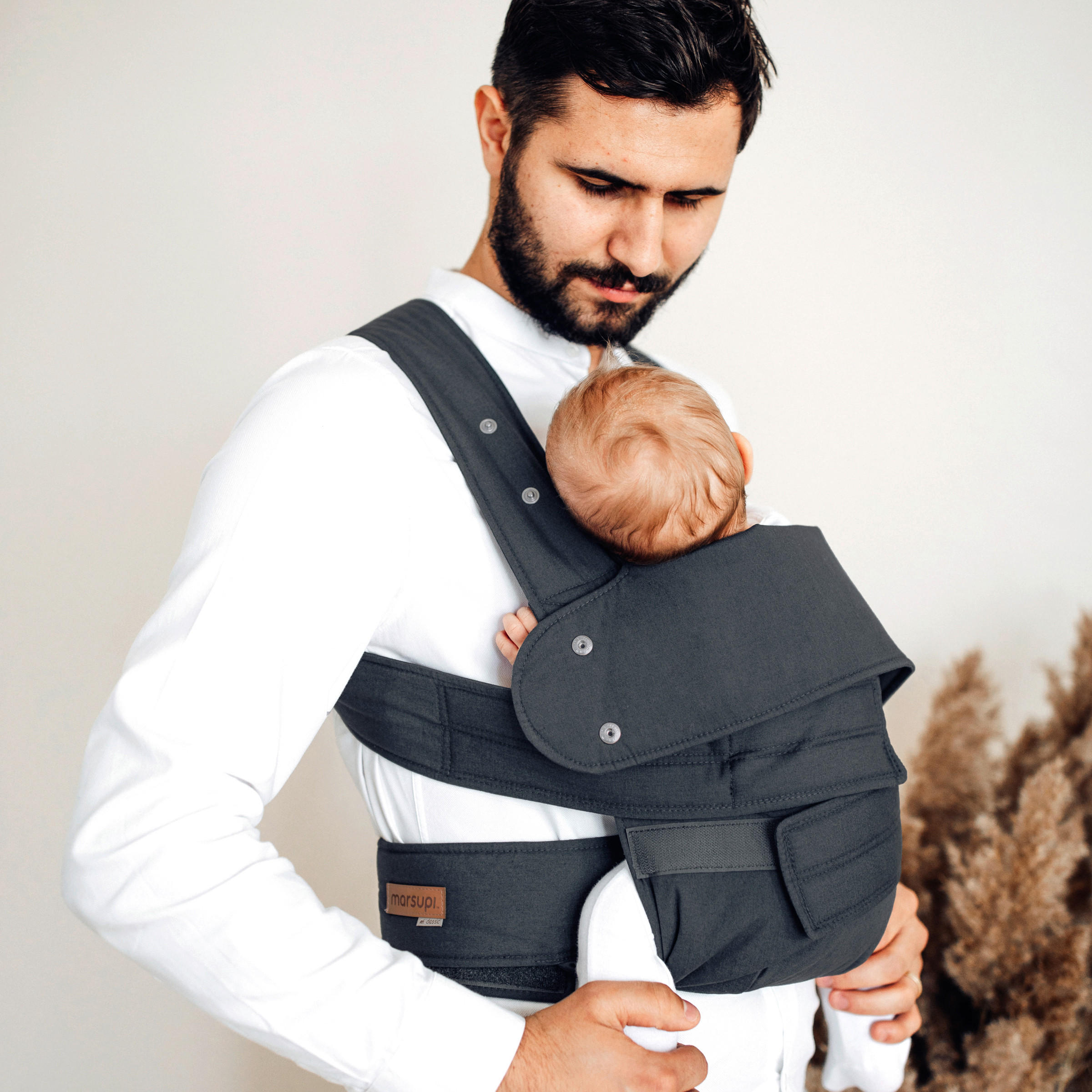BABYTRAGE Marsupi Classic 2.0  - Grau, Basics, Textil (XXLnull) - Wickelkinder Manduca
