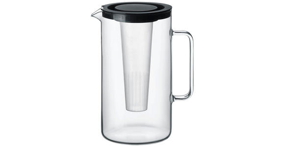 GLASKRUG - Klar/Schwarz, Basics, Glas (13,5/25,2cm) - Novel