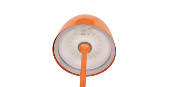 AKKU-TISCHLEUCHTE Santa Ana 11/34,6 cm  - Orange, Trend, Metall (11/34,6cm) - Novel