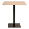 BISTROTISCH Eiche Bianco  - Eiche Bianco/Schwarz, MODERN, Holzwerkstoff/Metall (70/75/70cm) - MID.YOU