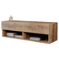 NÍZKA KOMODA, farba gaštana, 100/30/31 cm - farba gaštana/sivá, Lifestyle, kompozitné drevo/plast (100/30/31cm) - P & B