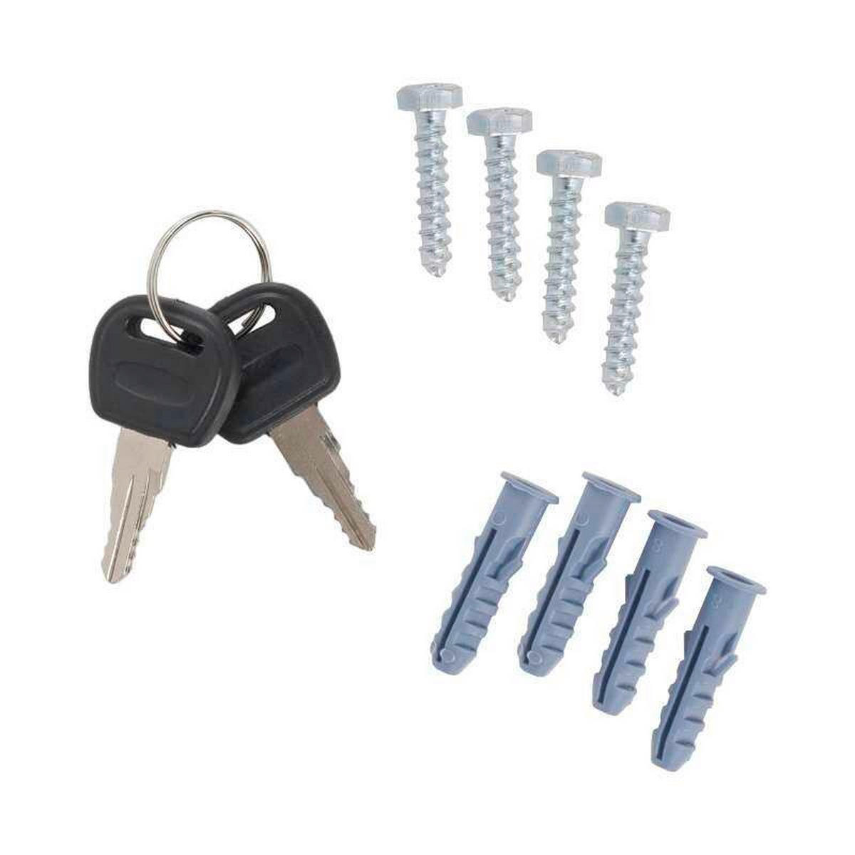 TRESOR - Anthrazit, KONVENTIONELL, Metall (45/85/36cm) - ROTTNER