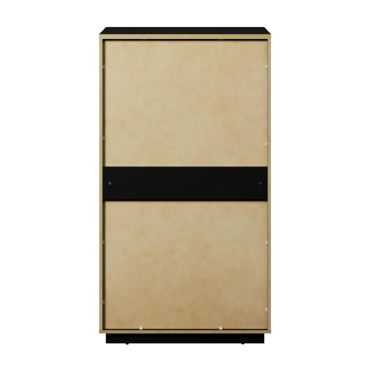 HIGHBOARD Tuluza 80/145,1/40,5 cm  - Schwarz Hochglanz/Schwarz, Design, Holzwerkstoff/Metall (80/145,1/40,5cm) - MID.YOU