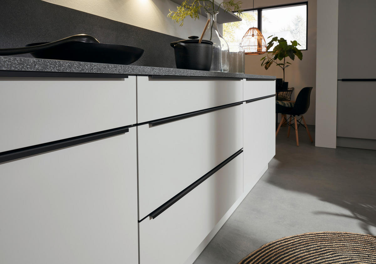 EINBAUKÜCHE FEEL  - Birkefarben/Grau, Design, Holzwerkstoff - Nolte Küchen