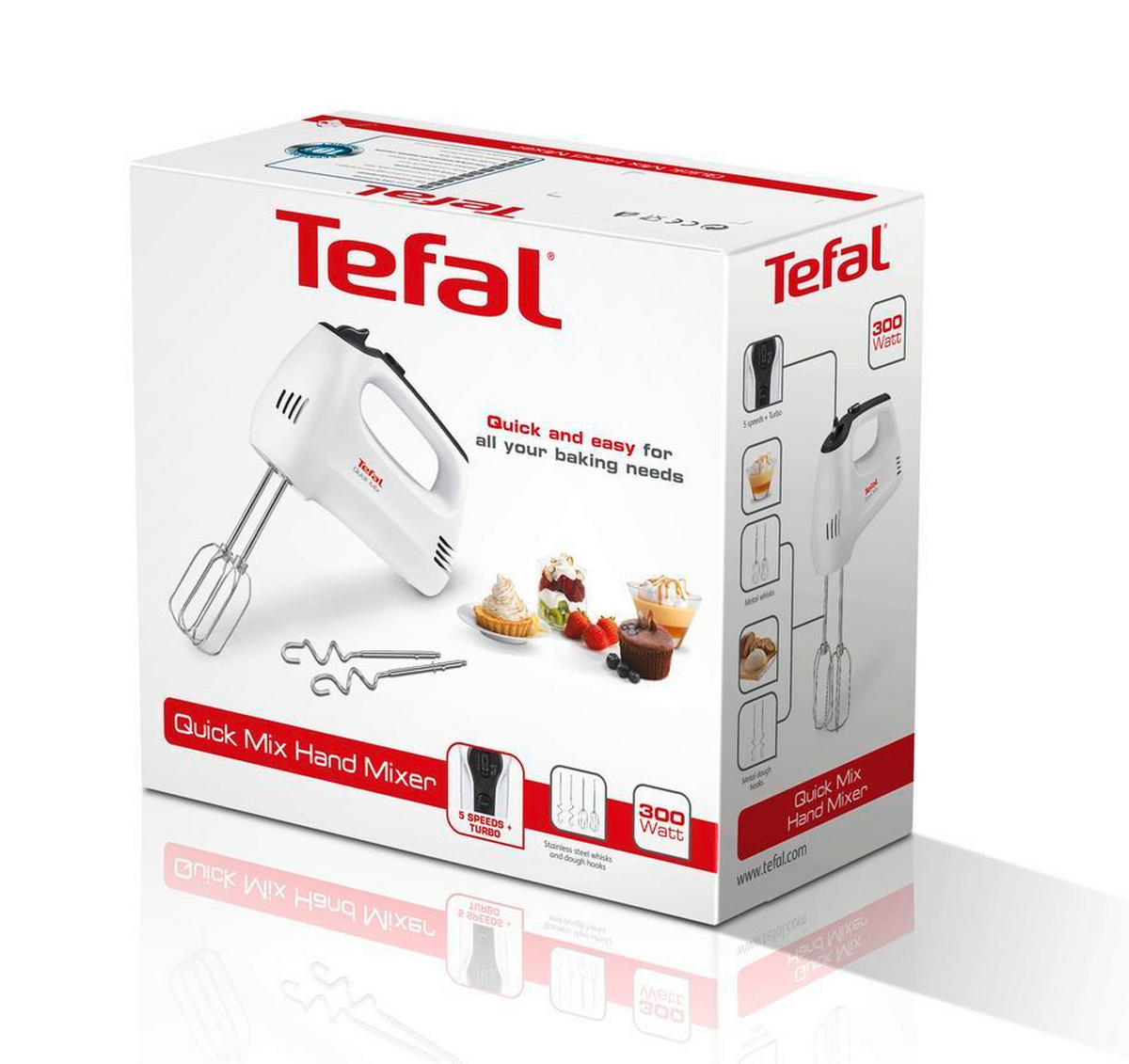 RUČNI MIKSER  - bijela, Basics, metal/plastika (19.8/9.8/22cm) - Tefal