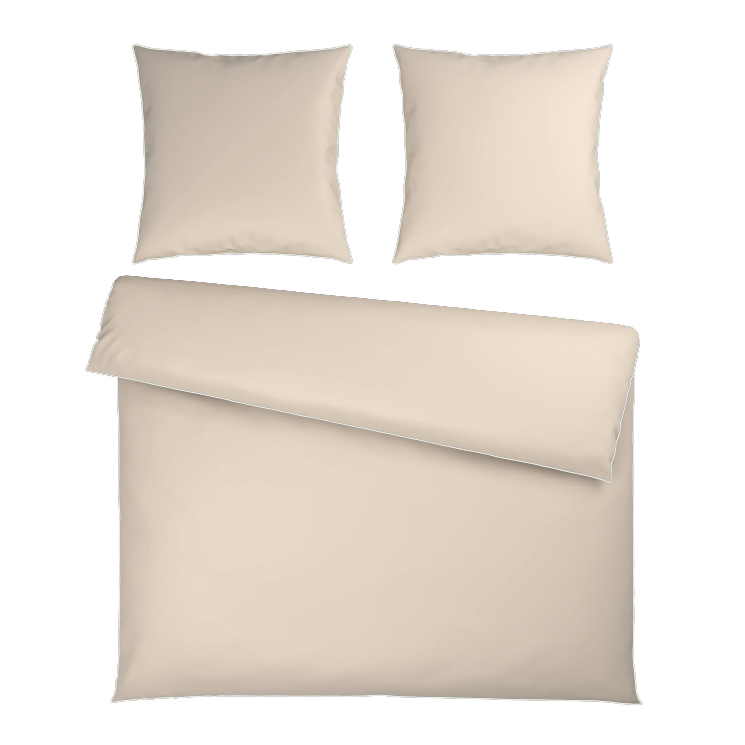 BETTWÄSCHE Flachgewebe 200/200 cm  - Beige, Basics, Textil (200/200cm) - Dieter Knoll