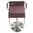 BARHOCKER in Rot, Edelstahlfarben - Edelstahlfarben/Rot, Design, Leder/Metall (47/70-97/42cm) BARHOCKER in Rot, Edelstahlfarben - Edelstahlfarben/Rot, Design, Leder/Metall (47/70-97/42cm)