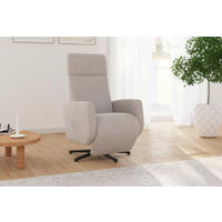 RELAXSESSEL ROCHELLE E Flachgewebe    - Greige/Schwarz, KONVENTIONELL, Textil/Metall (71/110/82cm) - Sit & More