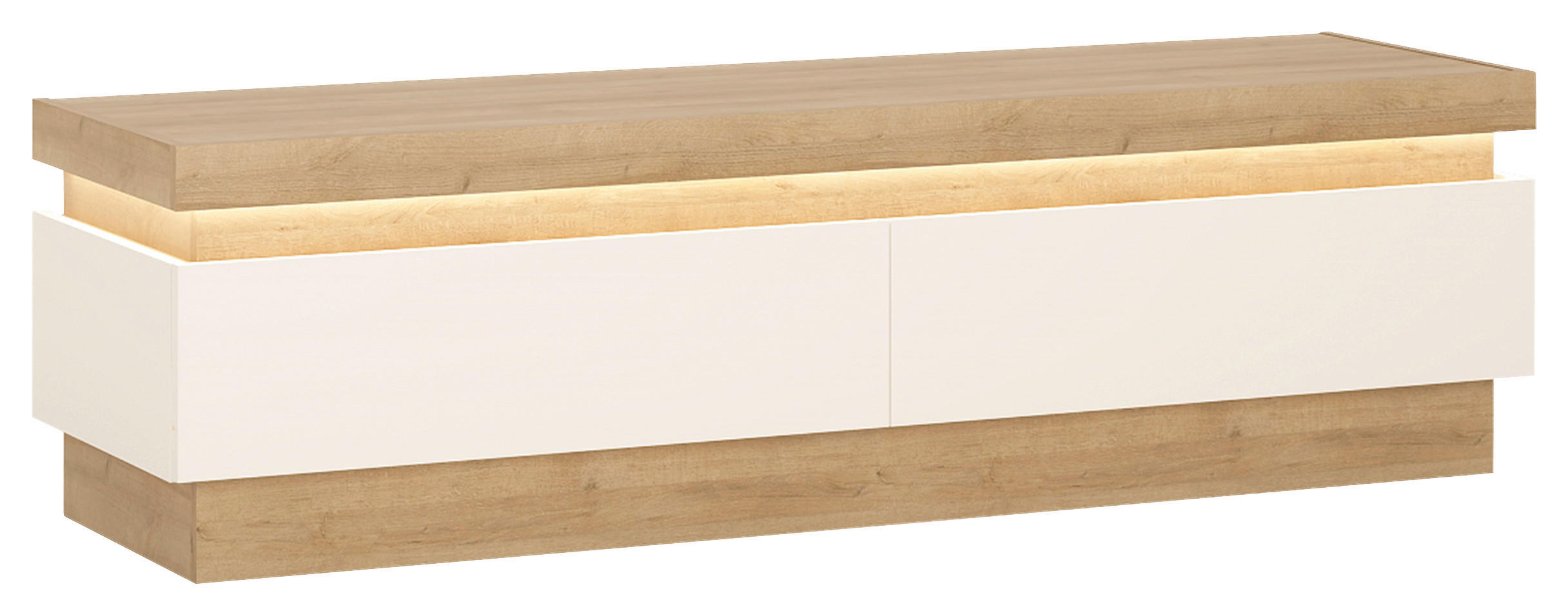Tv-element Lyon Hell Weiß/eichefarben B: 146 Cm