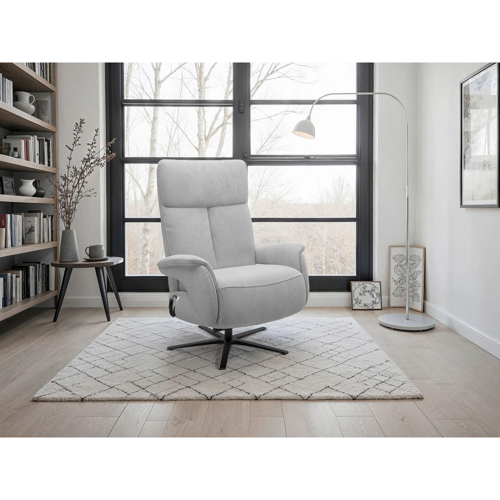 Sit & More RELAXAČNÉ KRESLO, textil, sivá