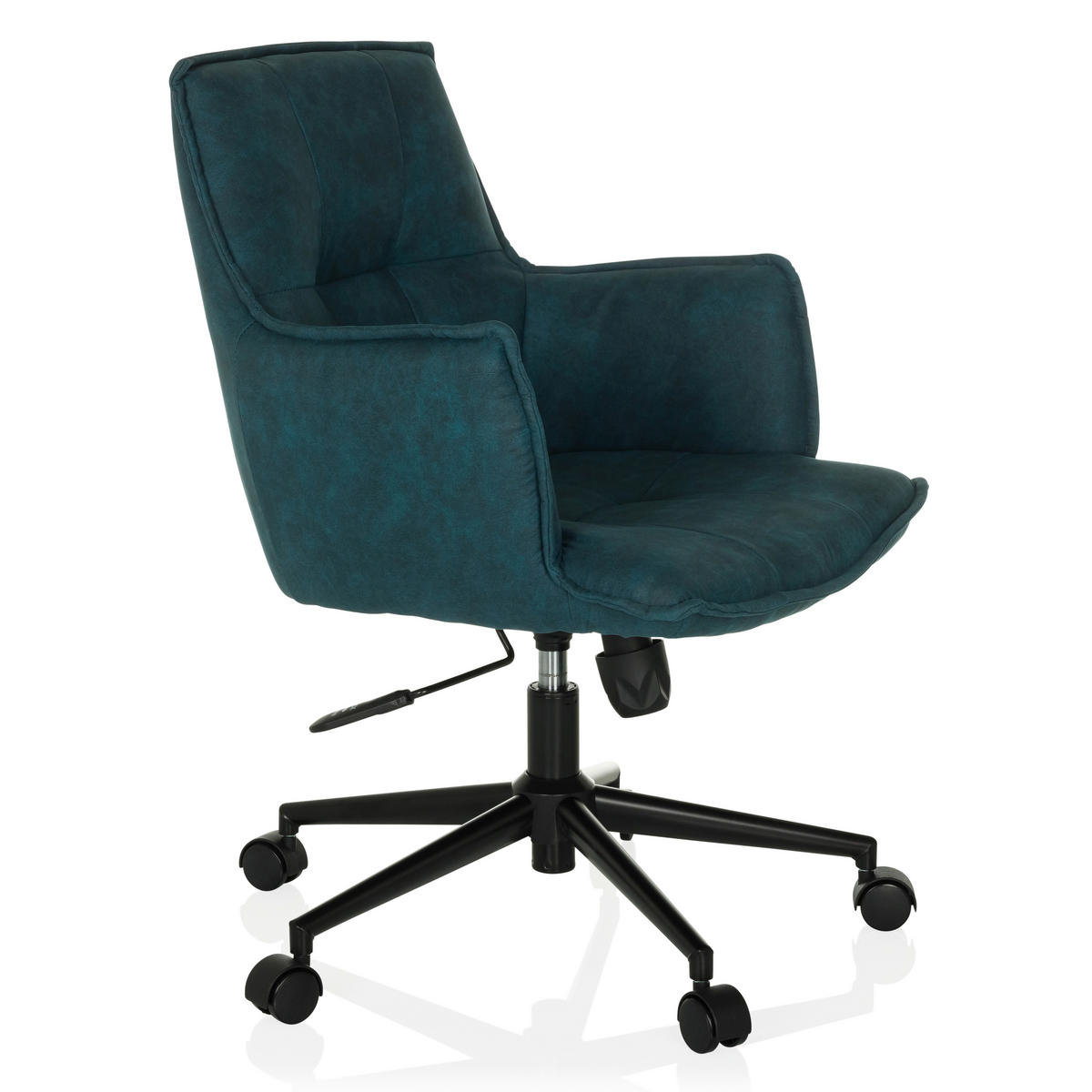 DREHSTUHL Dunkelblau  - Schwarz/Dunkelblau, MODERN, Kunststoff/Textil (54/85/70cm) - MID.YOU