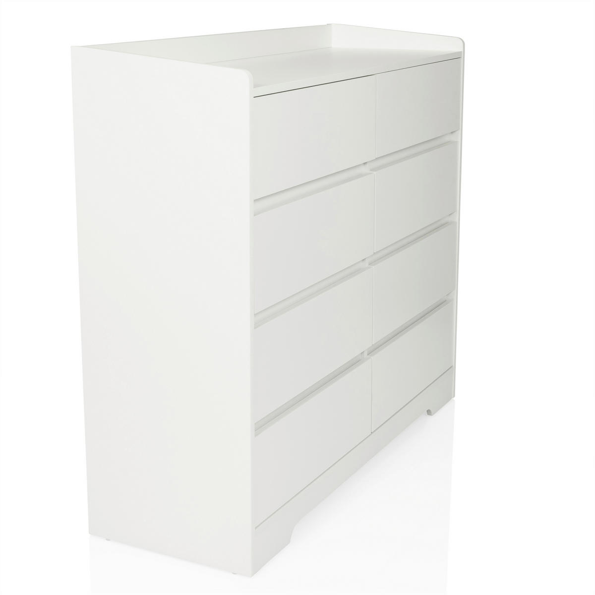 BYRÅ 110/98,5/38 cm  - vit, Modern, trämaterial (110/98,5/38cm) - MID.YOU