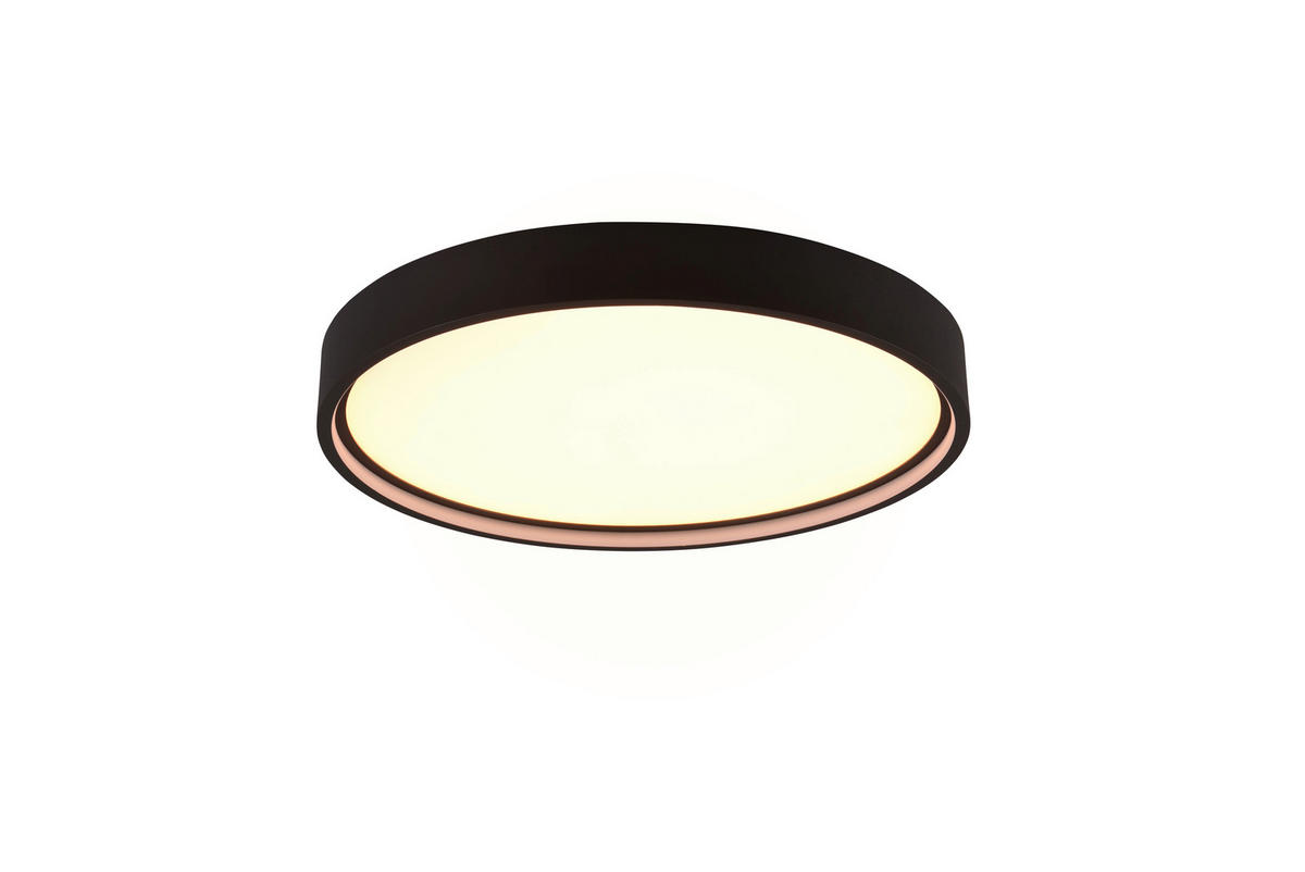 LED-DECKENLEUCHTE  45/5,5 cm    - Schwarz, Basics, Metall (45/5,5cm) - Trio Leuchten
