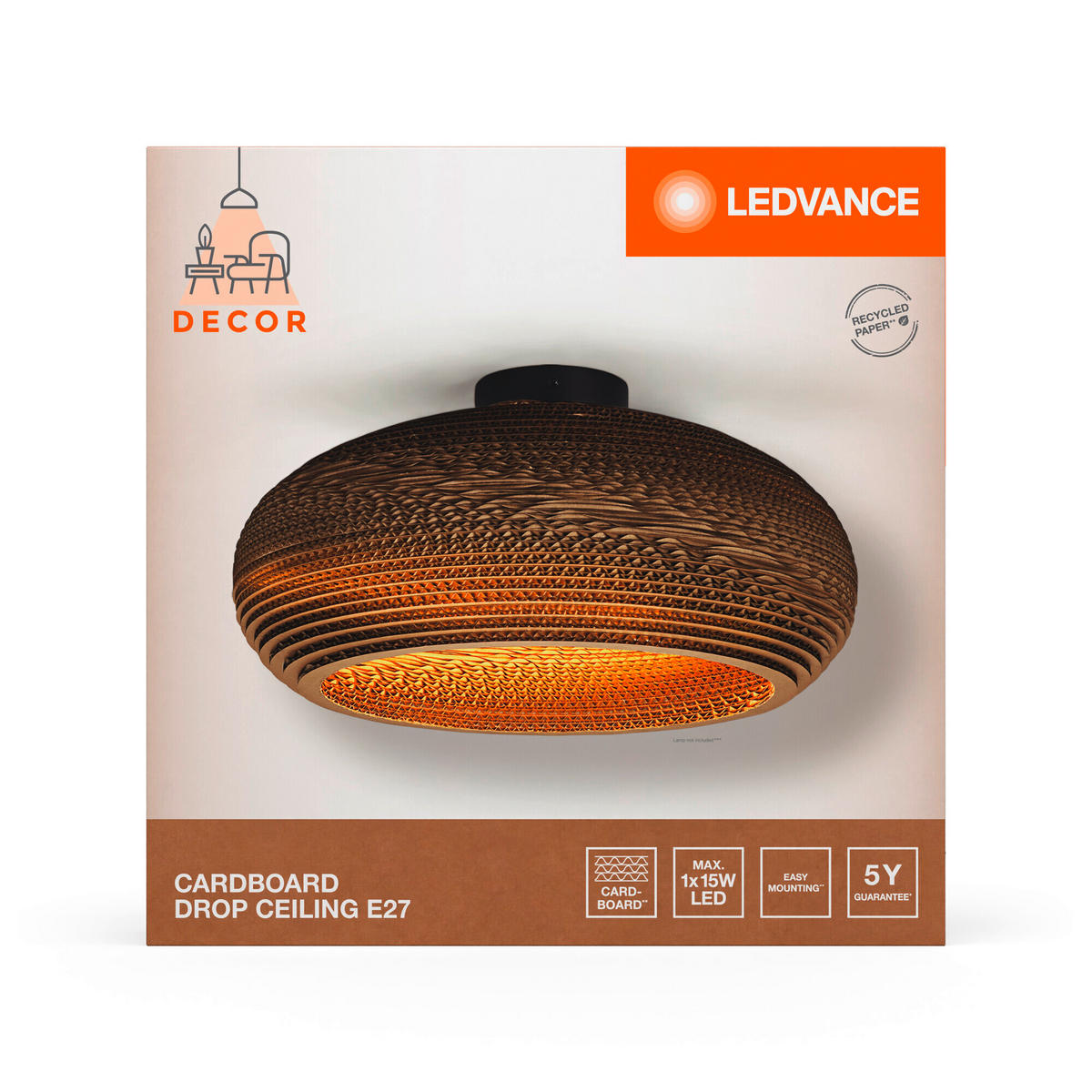 DECKENLEUCHTE 40/20,5 cm   - KONVENTIONELL (40/20,5cm) - Ledvance