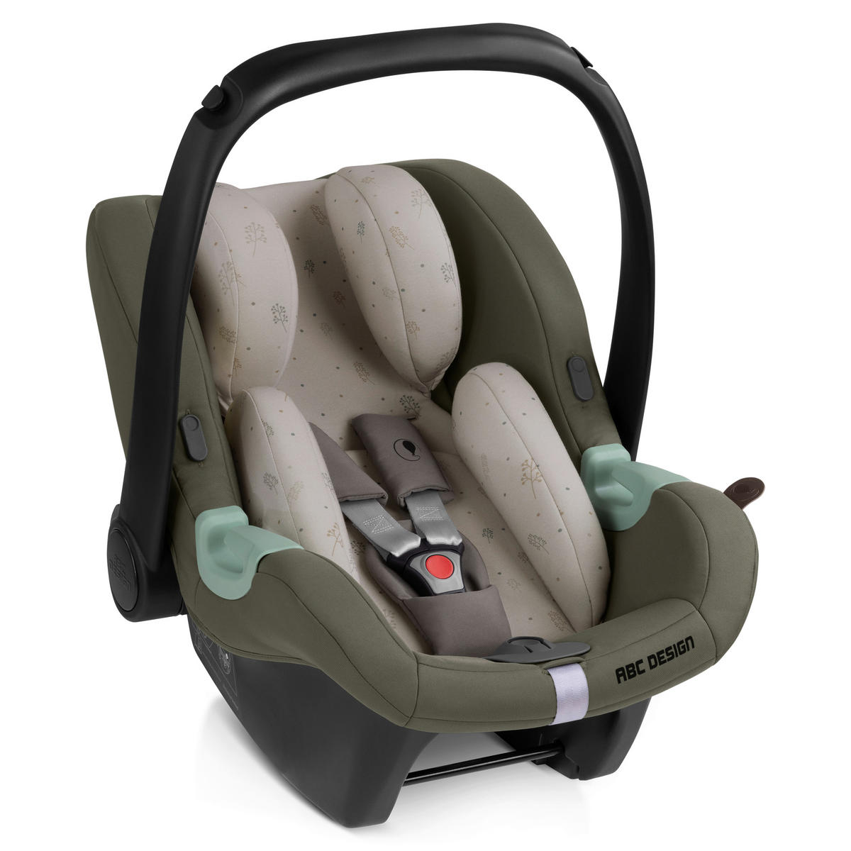 KINDERWAGENSET  Salsa 4 Air Starter Set  Wheat  - Schwarz/Olivgrün, Basics, Textil/Metall (77/35/110cm) - ABC Design