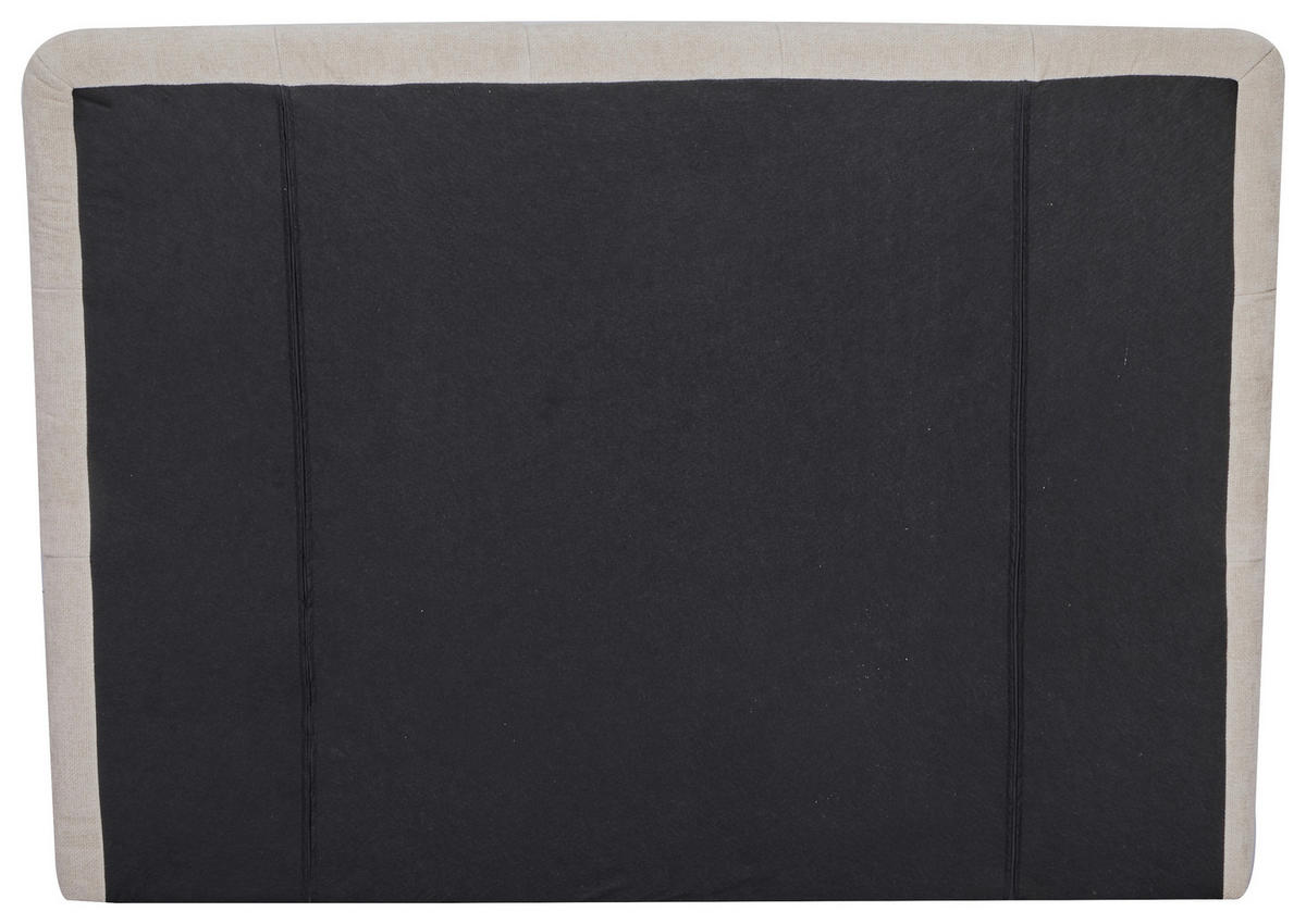 POLSTERBETT Lattenrost 140/200 cm  in Beige  - Beige/Schwarz, Design, Holz/Textil (140/200cm) - Boxxx