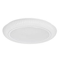 LED-DECKENLEUCHTE 38/38/7 cm   - Chromfarben/Weiß, KONVENTIONELL, Kunststoff/Metall (38/38/7cm)