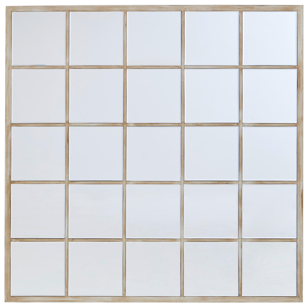 WANDSPIEGEL 100/100/1,5 cm    in quadratisch  - Klar/Goldfarben, Design, Glas/Holzwerkstoff (100/100/1,5cm) - MID.YOU