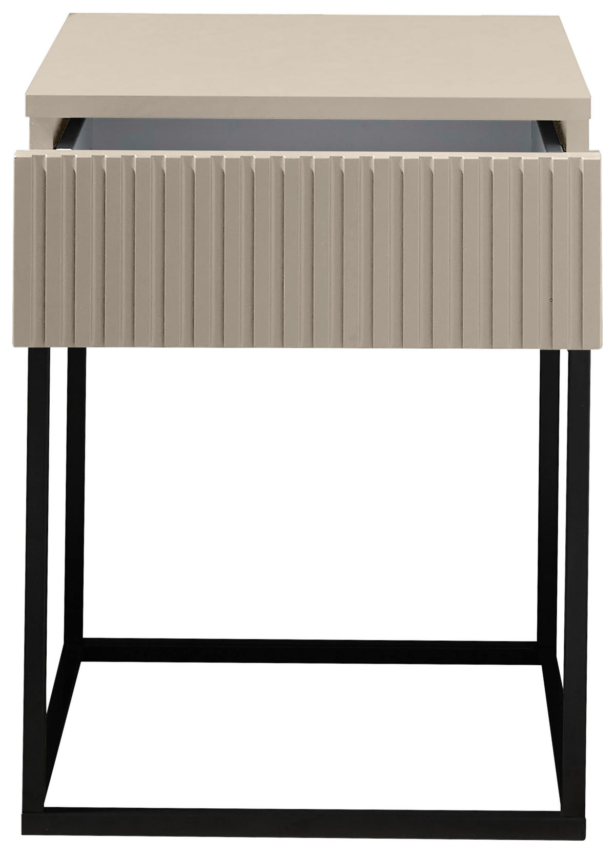 NACHTTISCH 40/51,7/38,5 cm  in Schwarz, Kaschmir  - Kaschmir/Schwarz, Modern, Holzwerkstoff/Metall (40/51,7/38,5cm) - Livetastic