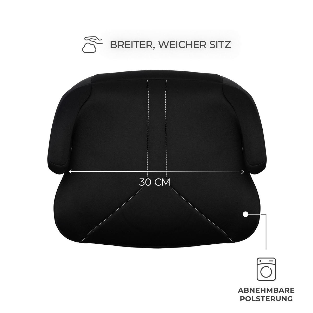 AUTOSITZERHÖHUNG i-Boost 2 i-Size  - Schwarz, Basics, Kunststoff (39/40cm) - Kinderkraft