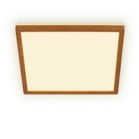 LED-PANEEL Tava Wood 29/29/3 cm   - Hellbraun, Basics, Kunststoff (29/29/3cm)