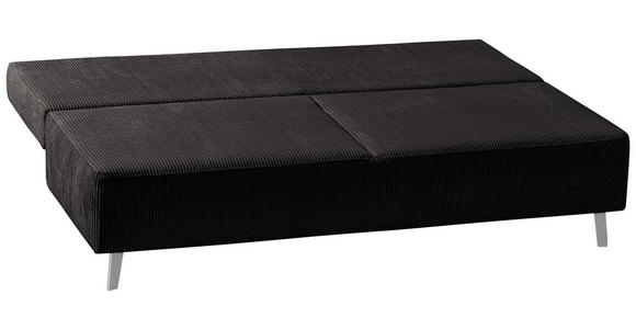 SCHLAFSOFA Spicy  mit Fußauswahl, Stoffauswahl, Rücken echt Cord Anthrazit, Grau  - Anthrazit/Grau, MODERN, Textil/Metall (193/85/88cm) - Novel