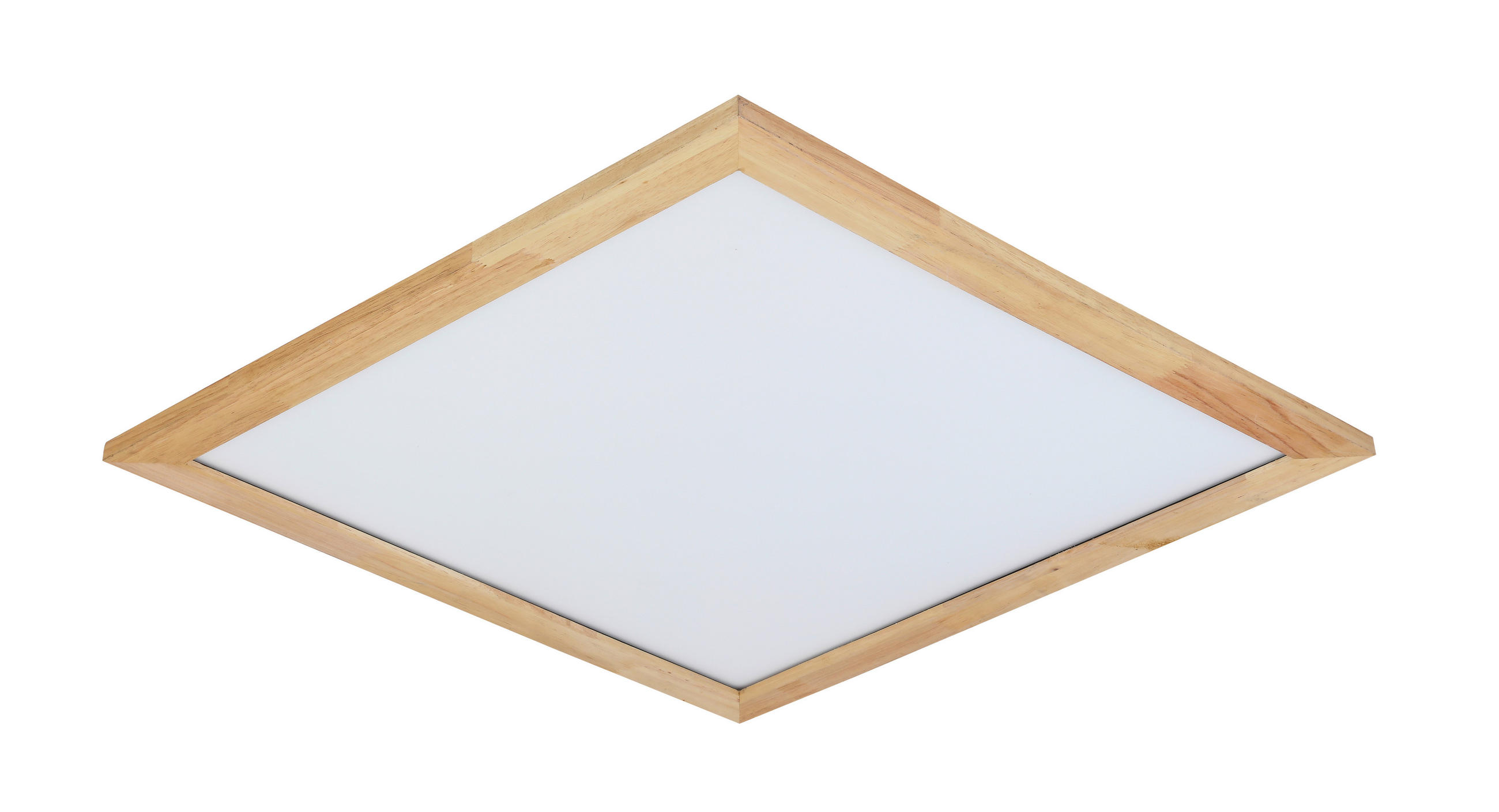 STROPNA LED-SVETILKA  Hina 30 W/3900 lm/3000 K/220-240 V/ - črna/naravne barve, Basics, kovina/umetna masa (45/45/4,5cm) - Novel