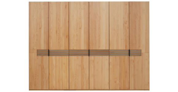 DREHTÜRENSCHRANK  in Erlefarben  - Erlefarben/Schwarz, Natur, Holz/Metall (301,9/223/62cm) - Valnatura