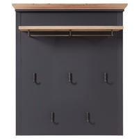 Panou Cuier 93/107/30 cm  - culoare lemn stejar/grafit, Romantik / Landhaus, material pe bază de lemn (93/107/30cm) - Landscape