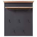 GARDEROBENPANEEL  in 93/107/30 cm  - Eichefarben/Graphitfarben, ROMANTIK / LANDHAUS, Holzwerkstoff (93/107/30cm) - Landscape