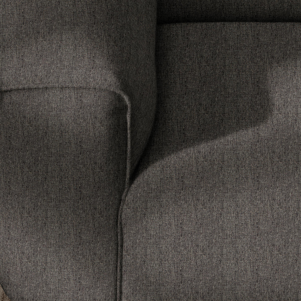 ECKSOFA in Webstoff Dunkelbraun  265/171 cm  - Dunkelbraun/Schwarz, Design, Kunststoff/Textil (265/171cm) - home24