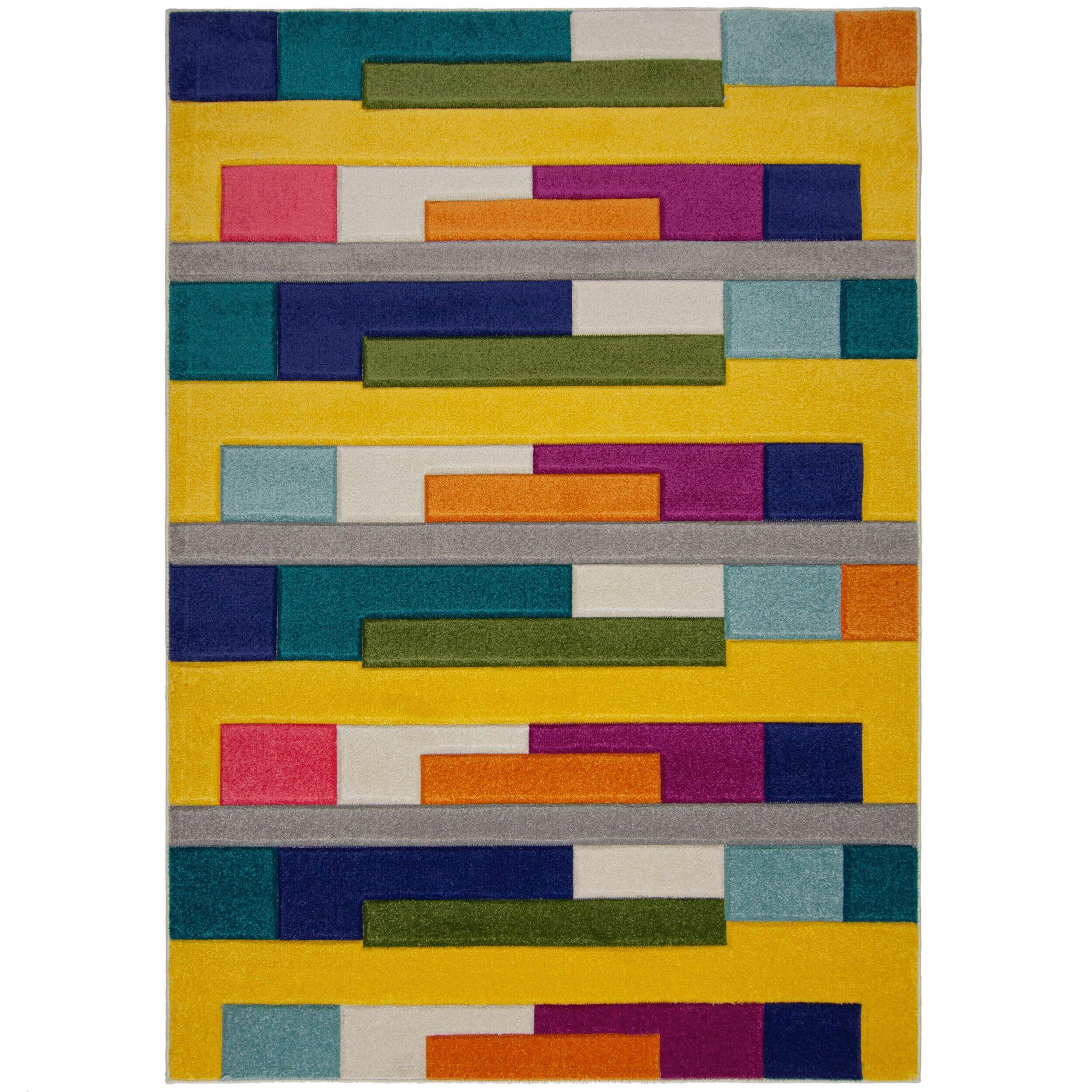 Flair Rugs Webteppich Spectrum Mehrfarbig 80x150 cm