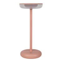 AKKU-TISCHLEUCHTE  10,5/11/26 cm    - Hellrosa, Design, Kunststoff/Metall (10,5/11/26cm) - Näve