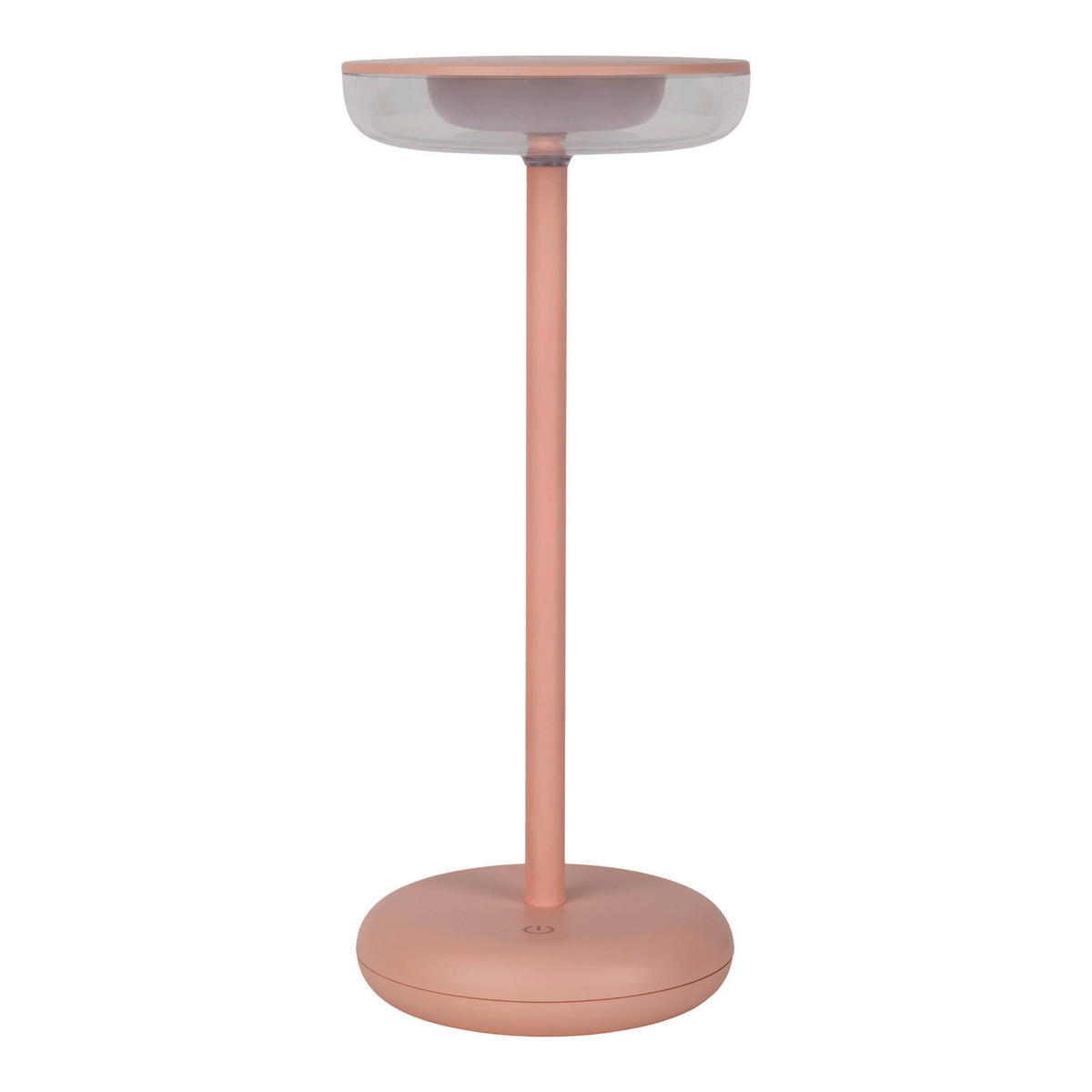 AKKU-TISCHLEUCHTE  10,5/11/26 cm    - Hellrosa, Design, Kunststoff/Metall (10,5/11/26cm) - Näve