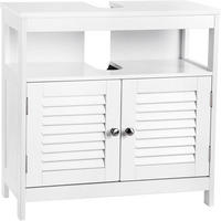 WASCHBECKENUNTERSCHRANK 60/60/30 cm  - Silberfarben/Schwarz, Trend, Holzwerkstoff/Metall (60/60/30cm) - MID.YOU