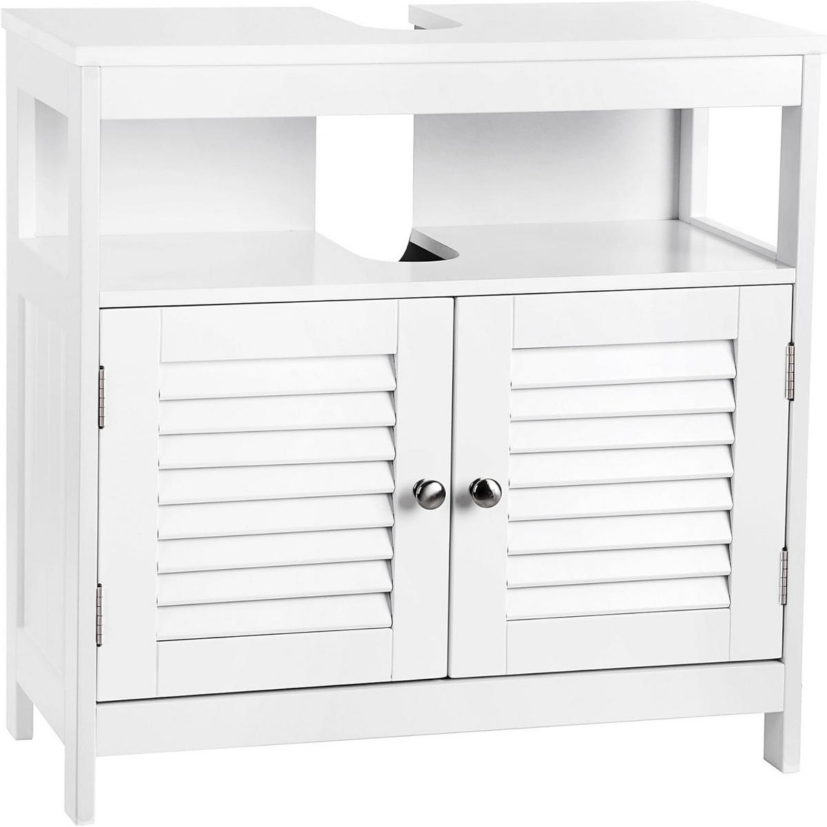WASCHBECKENUNTERSCHRANK 60/60/30 cm  - Silberfarben/Schwarz, Trend, Holzwerkstoff/Metall (60/60/30cm) - MID.YOU