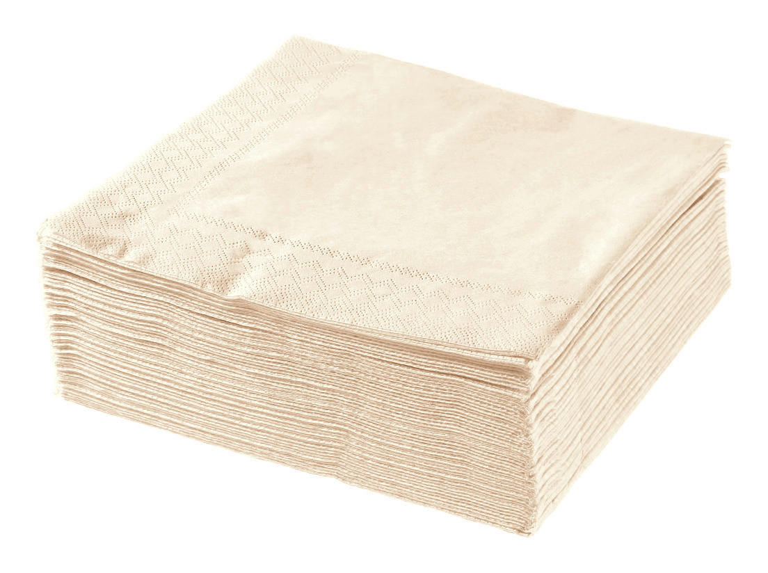 UBROUSEK 50 KS - krémová, Basics, papír (40/40cm) - Xxxlpack