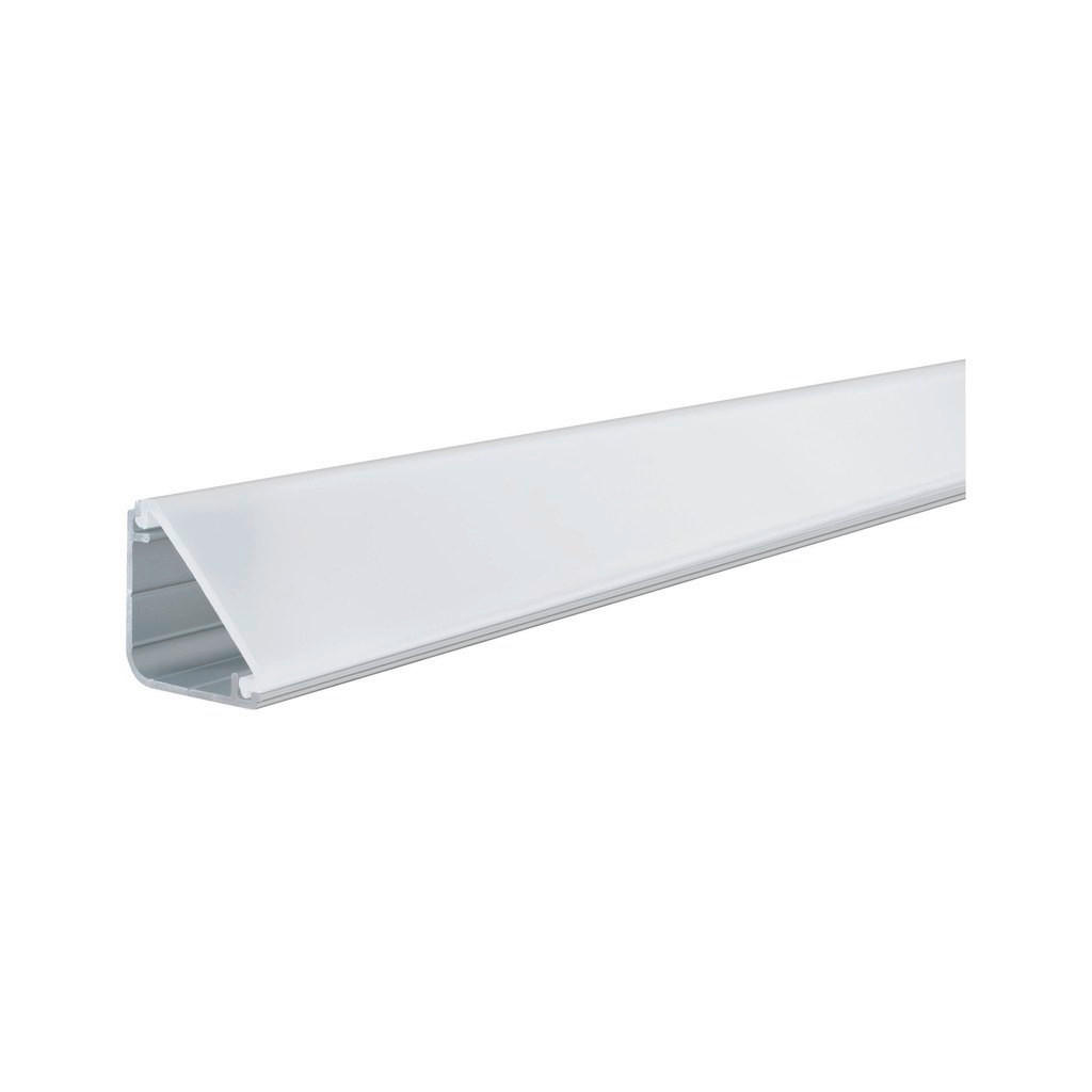 SOCKELLEISTE LED KANAL 200CM - Alufarben, Basics, Kunststoff/Metall (200/2/2cm) - Paulmann