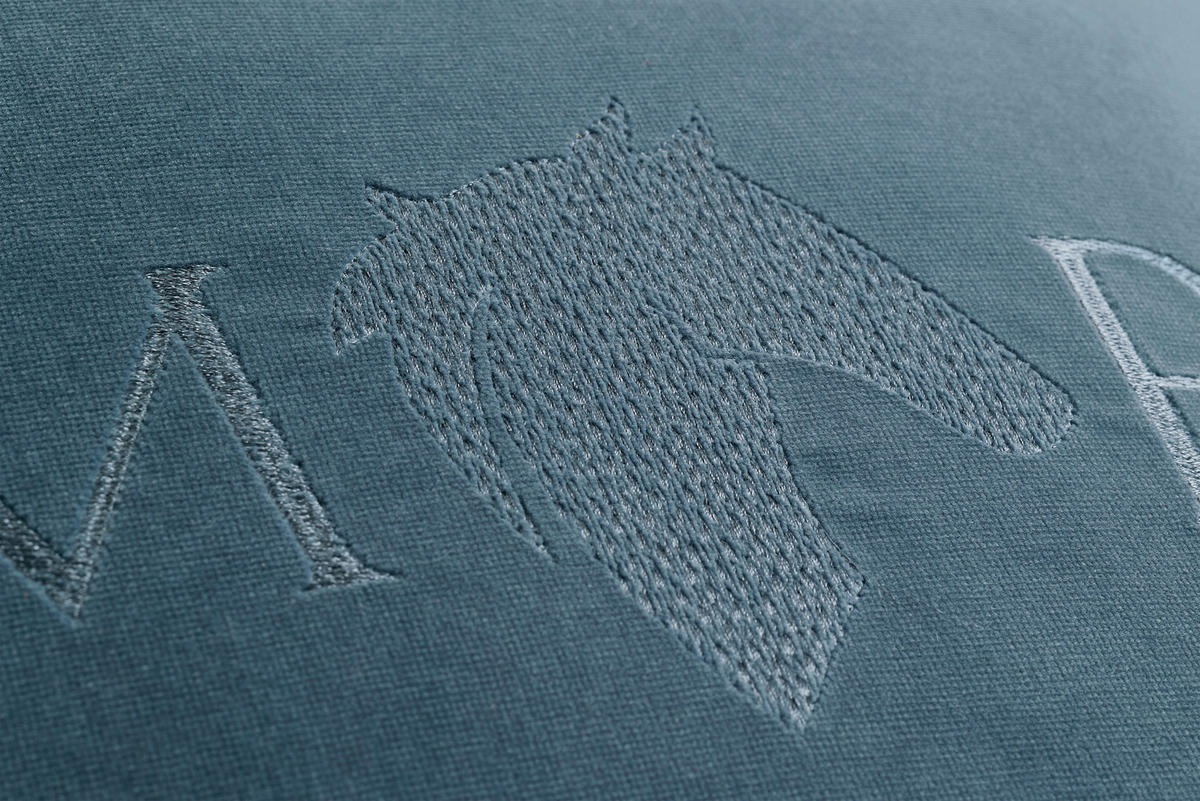 KISSENHÜLLE MRE-MANACOR 40/40 cm  - Blau, Design, Textil (40/40cm) - Marcel Remus
