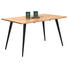 Esstisch in massiv Akazie Schwarz, Akaziefarben - Schwarz/Akaziefarben, Design, Holz/Metall (140/90/76cm) - Carryhome Esstisch in massiv Akazie Schwarz, Akaziefarben - Schwarz/Akaziefarben, Design, Holz/Metall (140/90/76cm) - Carryhome