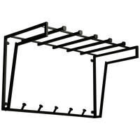 NÁSTENNÝ VEŠIAK, 79/45/40 cm - čierna, Konventionell, kov (79/45/40cm)