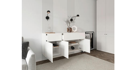 SIDEBOARD  in 150/75/42 cm  - Weiß, Design, Holzwerkstoff (150/75/42cm) - Hom`in