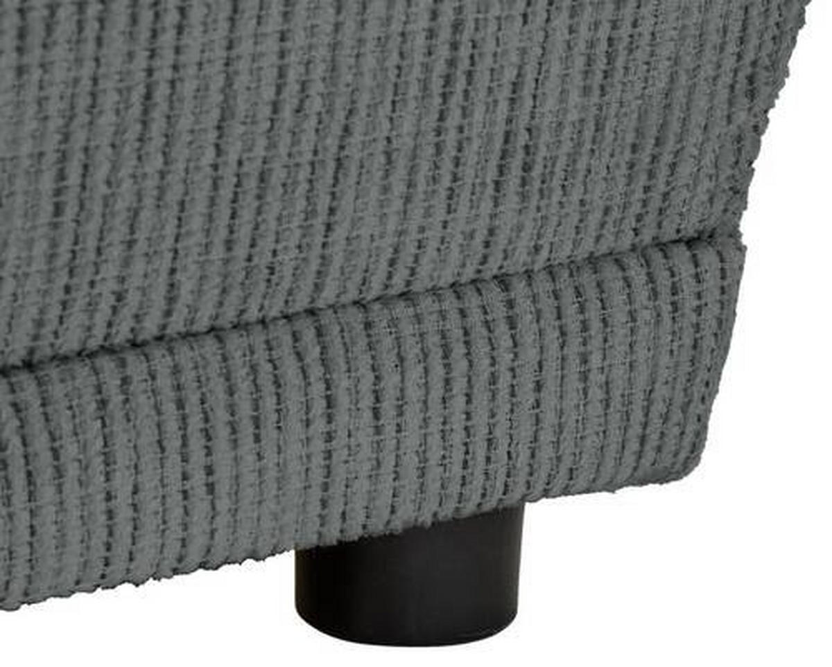 CHAISELONGUE Chenille Grau  - Schwarz/Grau, KONVENTIONELL, Kunststoff/Textil (93/73/171cm) - Carryhome