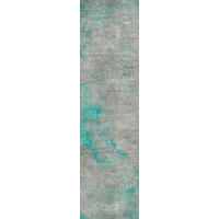 LÄUFER Ondea Onis 80/300 cm  in Grau, Türkis, Hellgrau  - Türkis/Hellgrau, Design, Kunststoff/Textil (80/300cm) - Lindorug