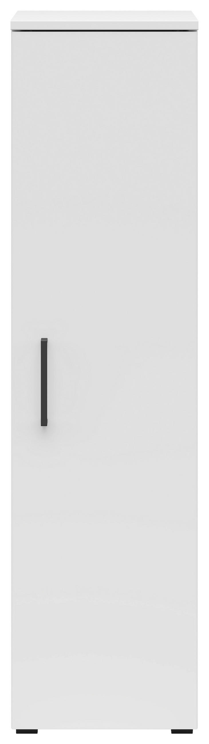 ORMAR VIŠENAMJENSKI bijela  - bijela/crna, Moderno, drvni materijal/plastika (30/115/40cm)