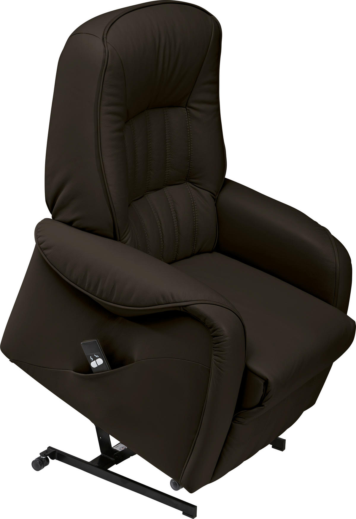 FERNSEHSESSEL in Schwarz  - Schwarz, KONVENTIONELL, Leder (78/107/93cm) - Himolla