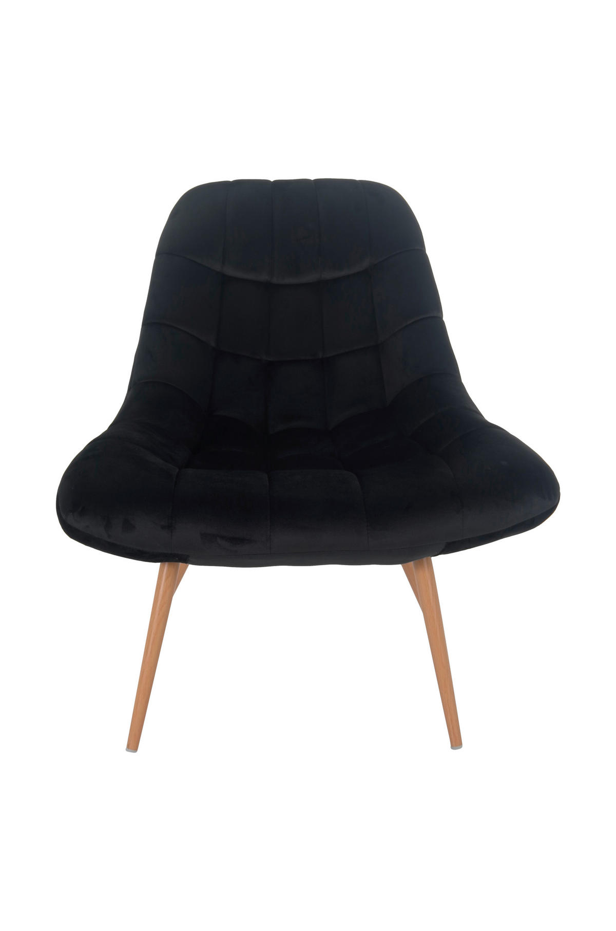 XXL-SESSEL Samt Naturfarben, Schwarz    - Schwarz/Naturfarben, MODERN, Textil/Metall (76/85,6/85,6cm) - Livetastic