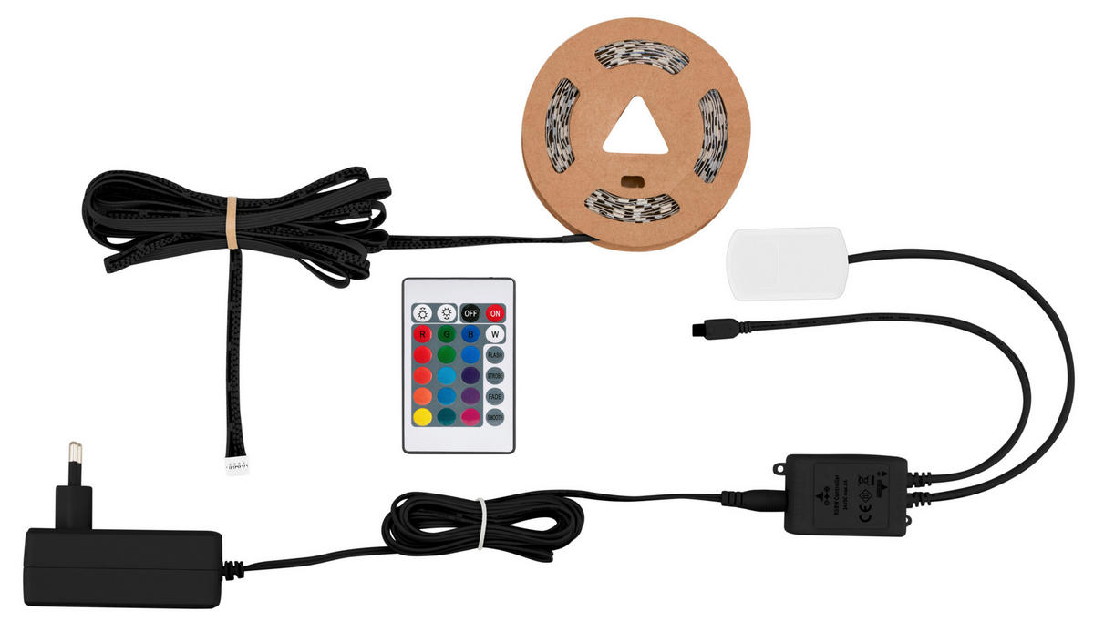 LED-STRIP 260 cm  Pimp Your Panel Starterset  - Weiß, Basics, Kunststoff (260cm) - Briloner