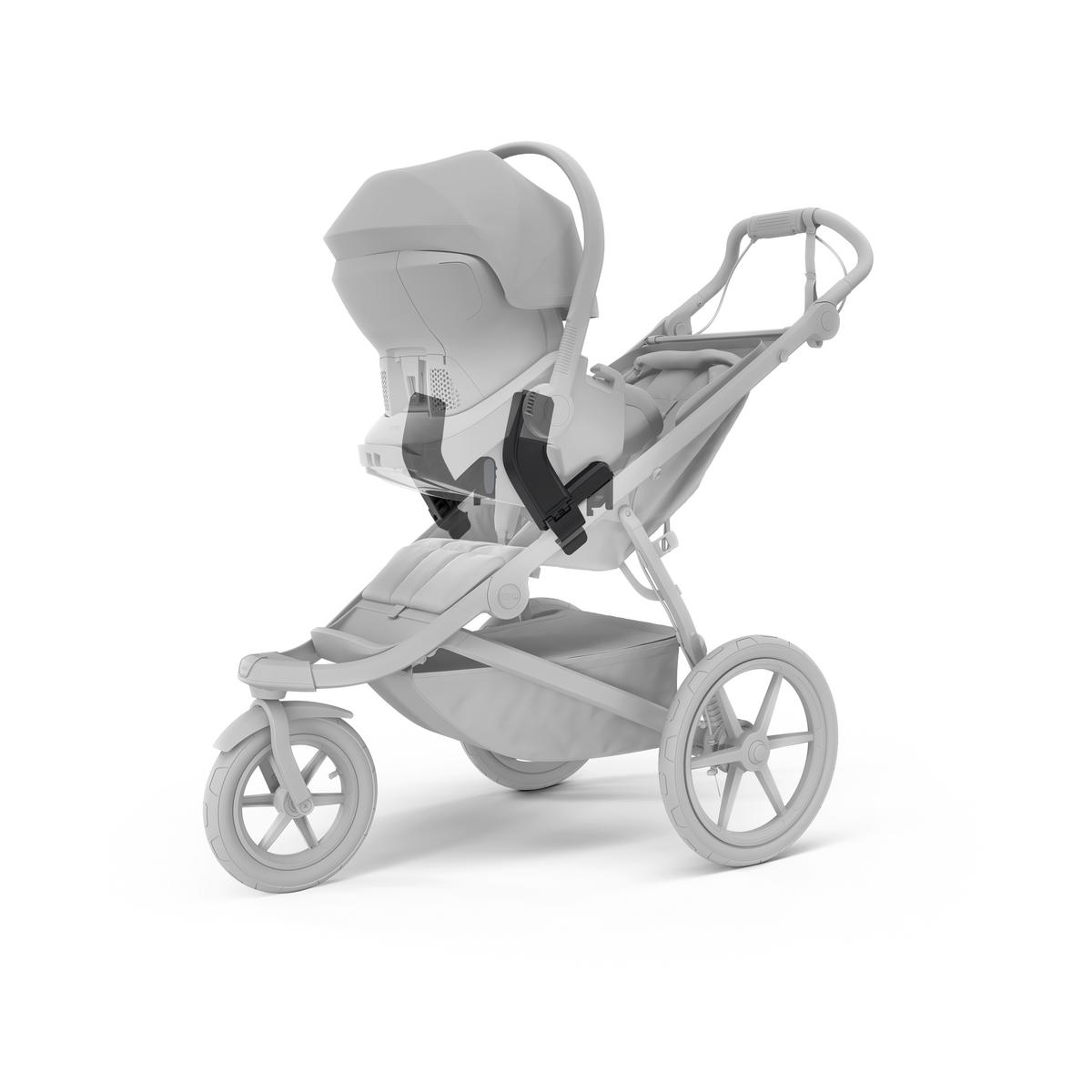 BABYSCHALENADAPTER - Schwarz, Basics, Kunststoff (28,5/22,5/5cm) - Thule